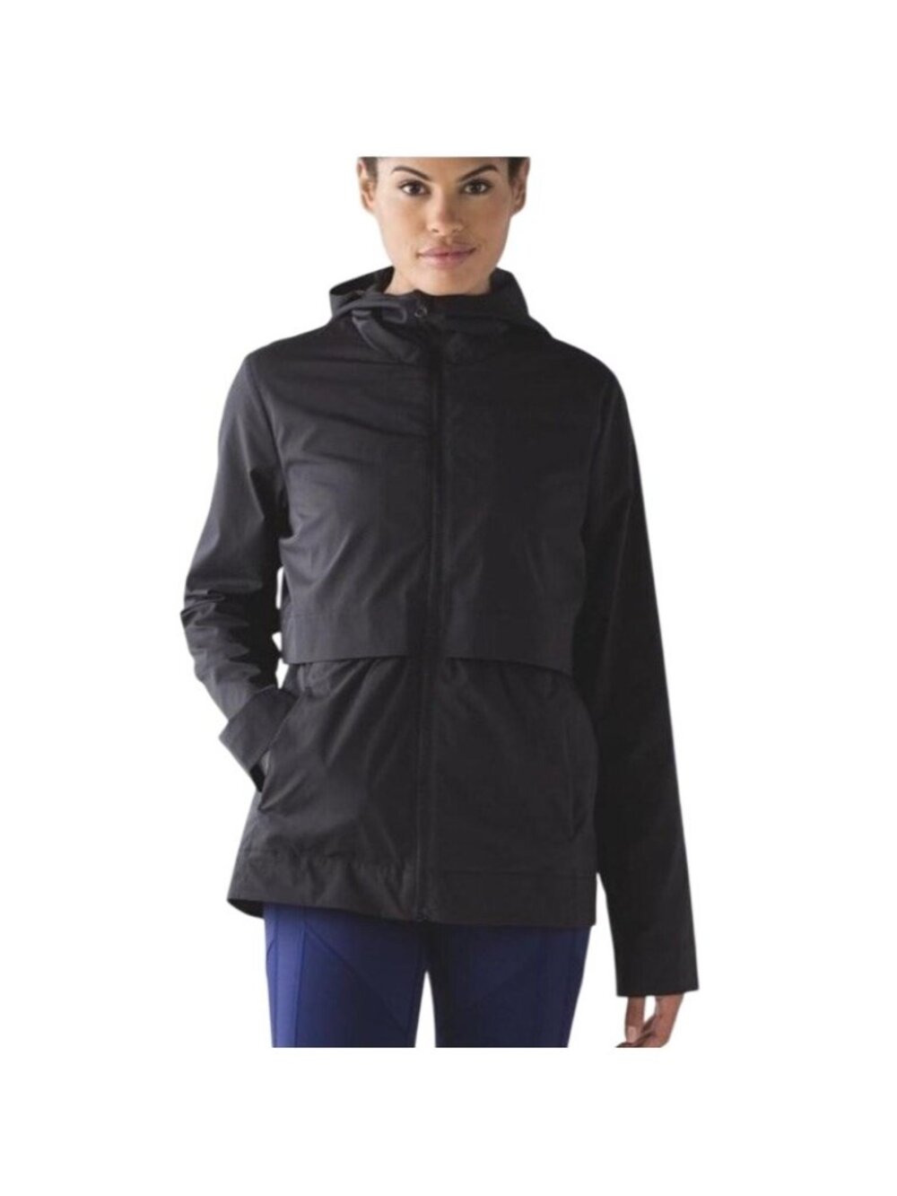Lululemon Nonstop Jacket Black Windbreaker Women’s Size 12 Full Zip Lightweight